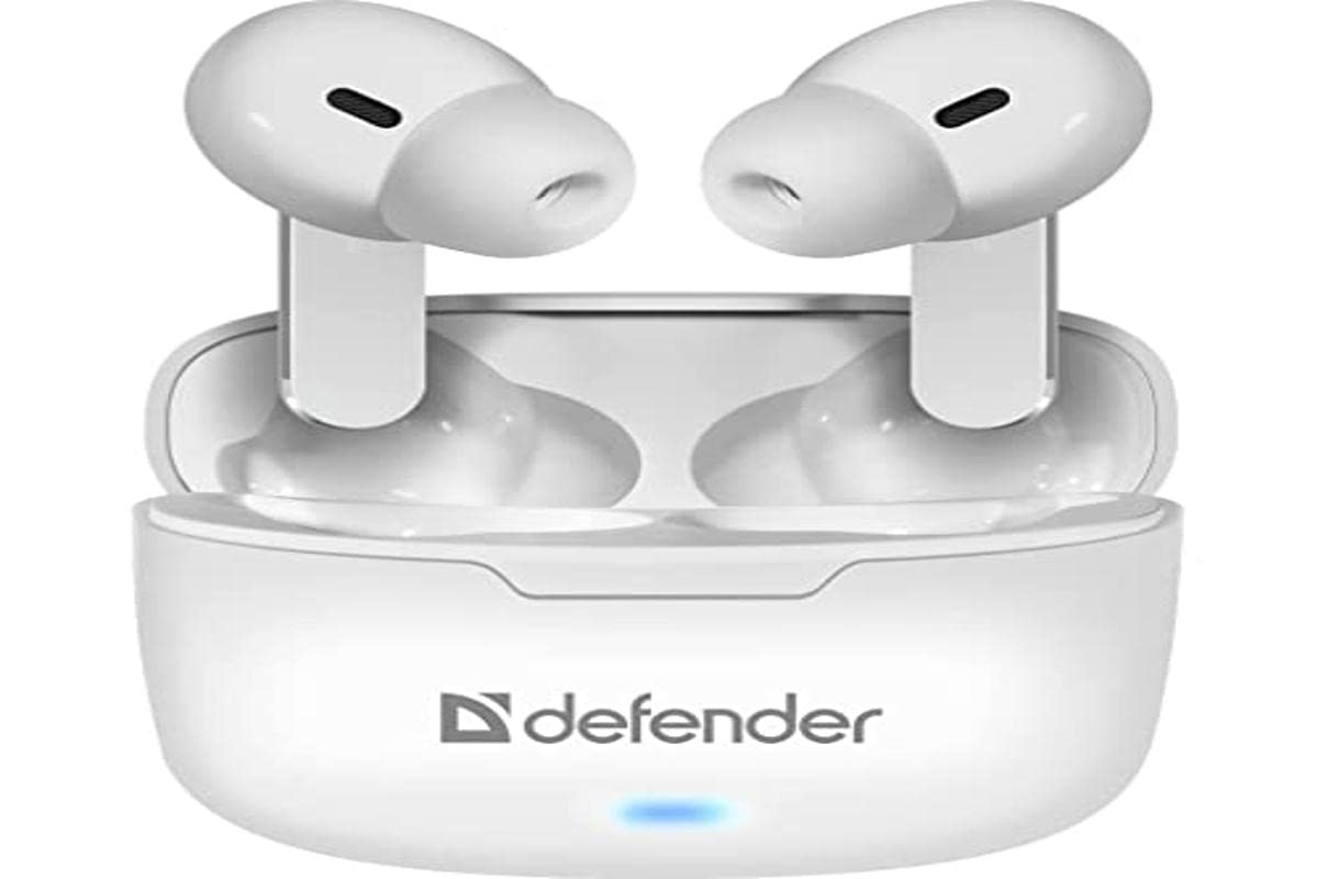 Defender Twins 903 Casque True Wireless Stereo (TWS) Ecouteurs Appels/Musique/Sport/Au quotidien Bluetooth Blanc