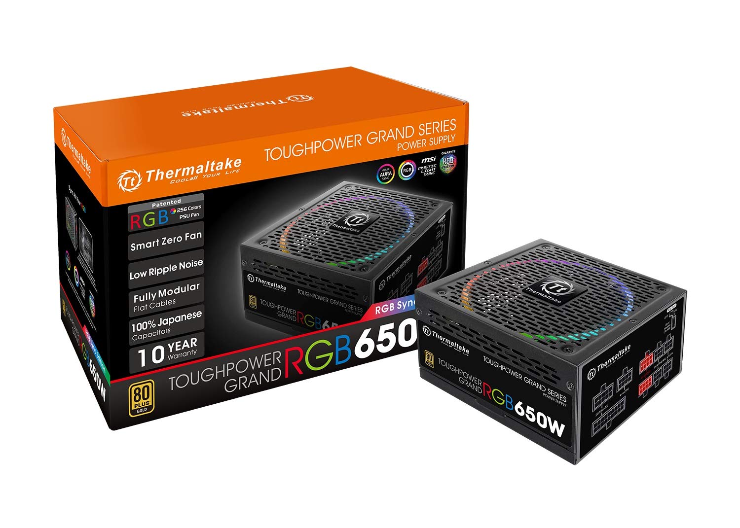 Thermaltake Toughpower Grand 750W RGB Sync Edition PC Netzteil 80Plus Gold zertifiziert