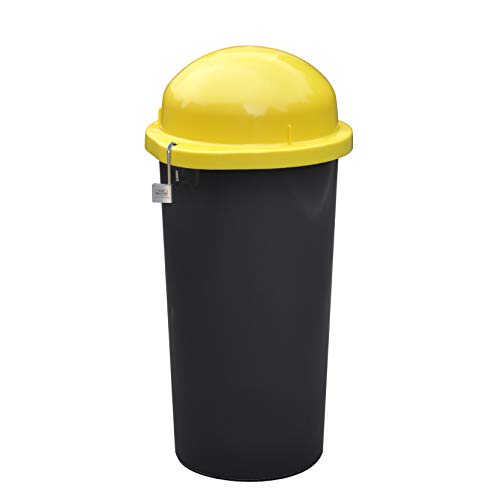 KUEFA Mülleimer / Gelber Sack Ständer - abschließbar (Gelb)