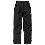 Trespass Unisex Kinder Echo Wasserdichte Hose, Schwarz, 2022-09-10 00:00:00 EU