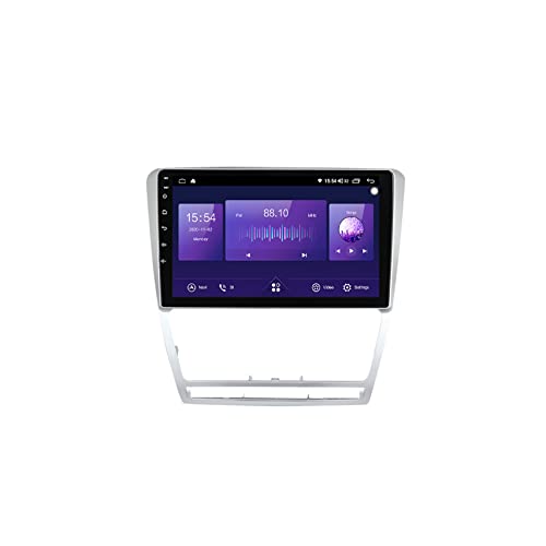 Radio-Navigation für Skoda Octavia 2008–2013, Plug-and-Play-Autoradio, Bluetooth, FM-Radio, integriertes Bluetooth 4.0 und WLAN-Hotspot, GPS-Navigation/CarPlay mit Rückfahrkamera