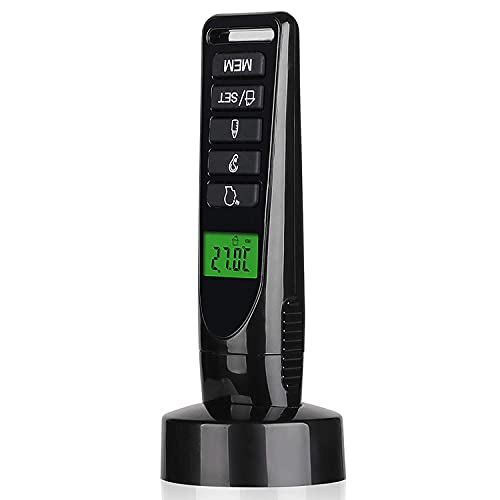Maclean PR-638 Digitales Berührungsloses Infrarot-Thermometer mit Ständer 4 in 1 Stirn Ohr Objekt und Raum LCD-Display