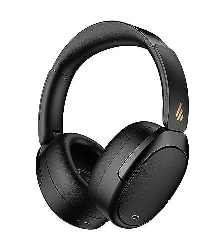 Edifier WH950NB Hybrid Active Noise Cancelling Kopfhörer -LDAC Codec mit Hi-Res Audio und Custom EQ über App nach 55H Playtime mit Faltbarer drahtloser Over-Ear Bluetooth V5.3 Kopfhörer