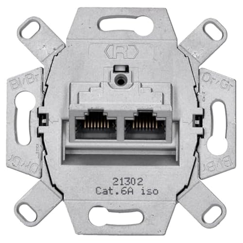 Rutenbeck Anschlussdose Datendose UAE Cat.6A iso-8/8 UP 2-fach