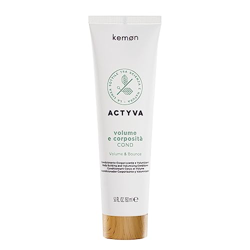 Kemon - Actyva Volumen und Körper Cond, Haarspülung mit Volumenwirkung, mit Leinsamen, ohne Silikone - 150 ml