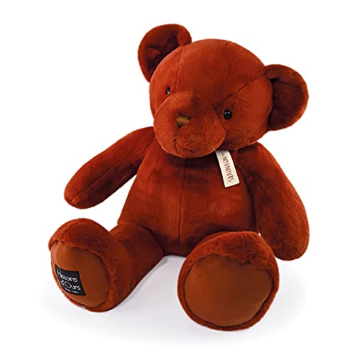 Histoire d'Ours - Le Teddybär, Zimt, 75 cm, Braun – 75 cm – Geschenk zur Geburt – HO3237