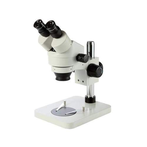 Mikroskop-Zubehör-Kit 3,5X-90X Tisch Säule Stehen Zoom Binokular Stereo Mikroskop Inspektion PCB Reparatur Microscopio 144 LED Lichtquelle Mikroskopische Objektträger (Size : SZM45B1)