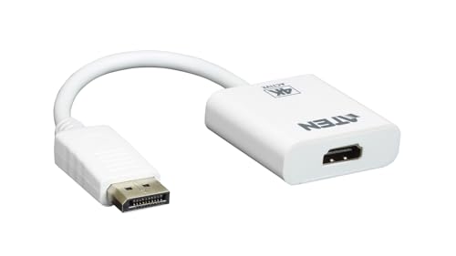 ATEN DisplayPort / HDMI Adapter [1x DisplayPort Stecker - 1x HDMI-Buchse] Weiß
