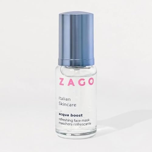 Zago Milano WASSER BOOST Gesichtsmaske, erfrischend, feuchtigkeitsspendend, reguliert den pH-Wert und stimuliert die Zellerneuerung VEGAN 50 ml
