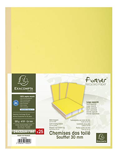 EXACOMPTA Sammelmappe, aus Karton, 320 g/qm, gelb VE = 1