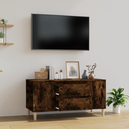 Home Hardware Businese TV-Schrank, Raucheiche, 102 x 44,5 x 50 cm, Holzwerkstoff