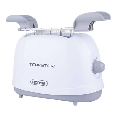 Toaster 500 W mit 5 Ebenen 2 Scheiben Toaster, Toaster mit ausziehbarer Schublade, leicht zu reinigen, Toastplatte für Sandwich, Brötchen und Toast, automatische Abschaltung, Weiß