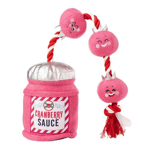 House of Paws Hundespielzeug mit Cranberry-Sauce, Weihnachtsmotiv