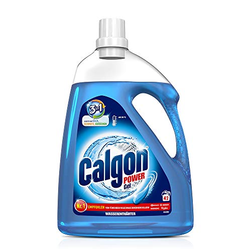 Calgon 3-in-1 Power Gel – Wirksam gegen Kalk, Schmutz und Gerüche – Schützender Wasserenthärter für die Waschmaschine – 2 x 2,1 l