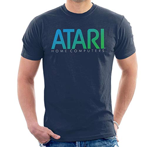 Atari Home Computers Blue Logo Men's T-Shirt