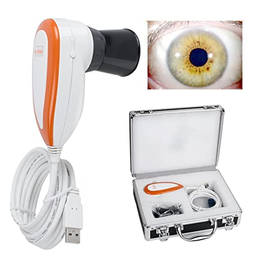 BDXZJ Iris-Analysekamera, 5,0-MP-USB-Augenkamera-Iriscope Mit 30-Fachem Iris-Objektiv Und Analysesoftware, 5,0-M-Pixel-Linker/Rechts-Lampenanalysator