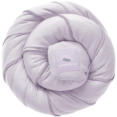 manduca Sling Tragetuch > < Elastisches Babytragetuch aus Bio-Baumwolle (Jersey-Strickstoff/ohne Elastan) stabil und kuschelweich für Neugeborene & Babys ab Geburt (5.10x0.60 m) (Lavender)