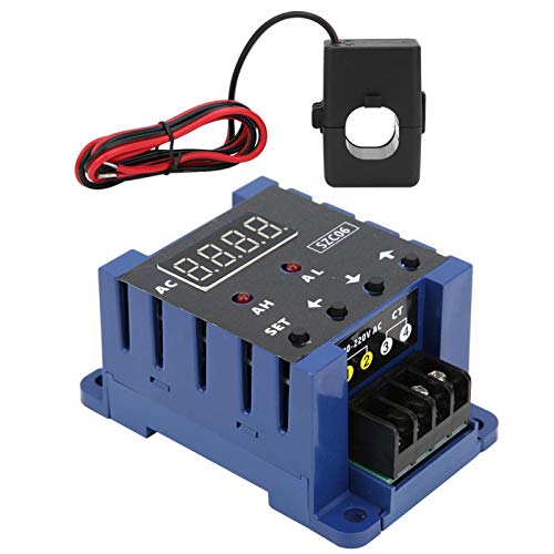 Digitales Amperemeter AC Elektrisches Messgerät SZC06 AC110‑220V 0,3‑50A Messbereich Obere untere Grenze Alarmverzögerungsrelais(200A)
