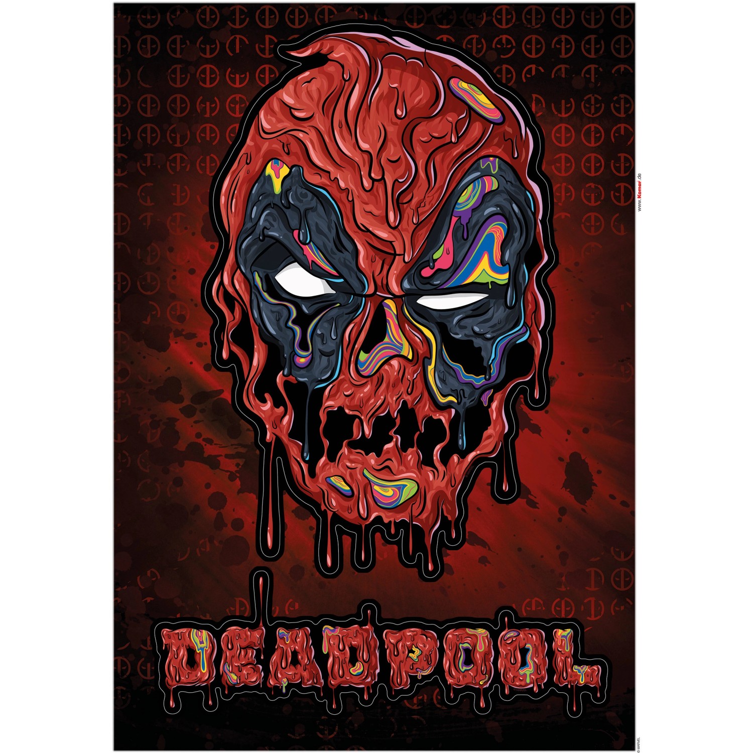 Komar Deko-Sticker Deadpool Meltpool 50 x 70 cm