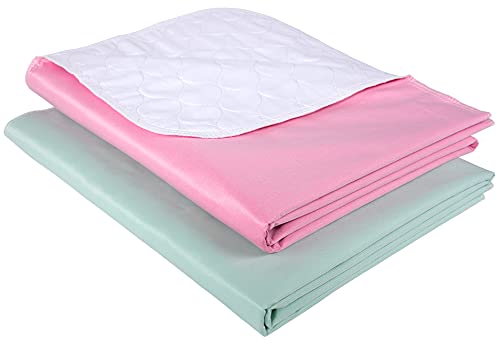 Waterproof Urinal Bed Pad Mint Rose Reusable Cotton for Children and Adults
