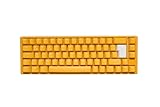 Ducky One 3 Yellow - Mechanische Gaming Tastatur Deutsches Layout im SF-Format (65% Keyboard) mit Cherry MX Brown Switches, Hot-Swap-fähig (Kailh-Sockeln) und RGB-Beleuchtung