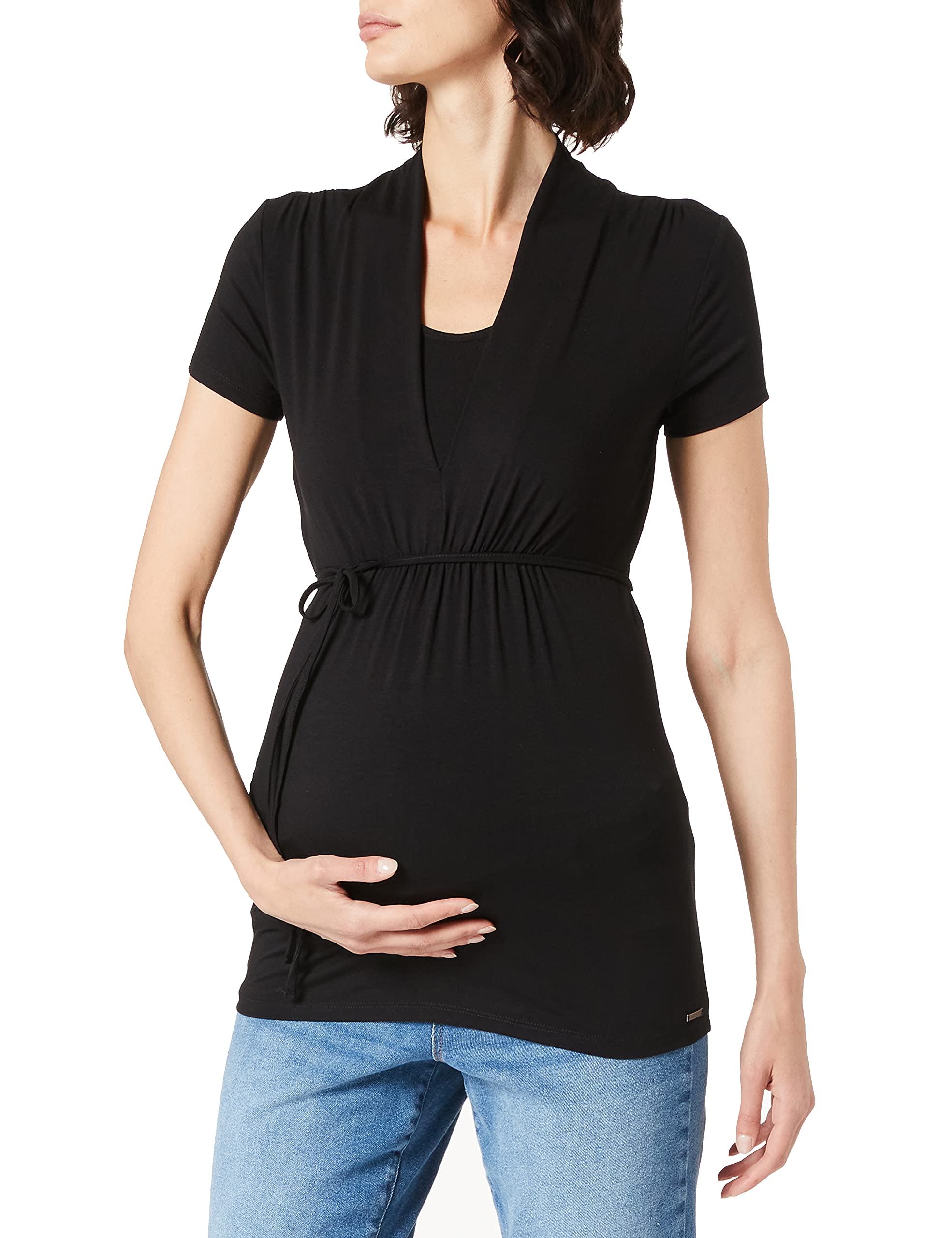 ESPRIT Damen Nursing ss T-Shirt, Black 24, XL