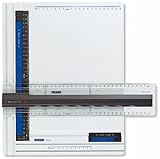 STAEDTLER Zeichenplatte Mars, DIN A4, hohe Qualität Made in Germany, weiß, aus schlag- und bruchfestem Kunststoff, Parallel-Zeichenschiene, Doppelnutführung, 661 A4