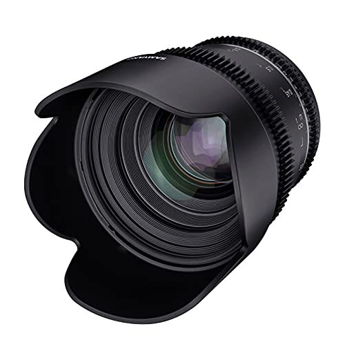 Samyang MF 50mm T1,5 VDSLR MK2 Canon RF – lichtstarkes T1,5 Normal Cine- und Video Objektiv für Canon RF Mount, 50 mm Festbrennweite, Follow Focus Zahnkränze Vollformat und APS-C, 8K Auflösung