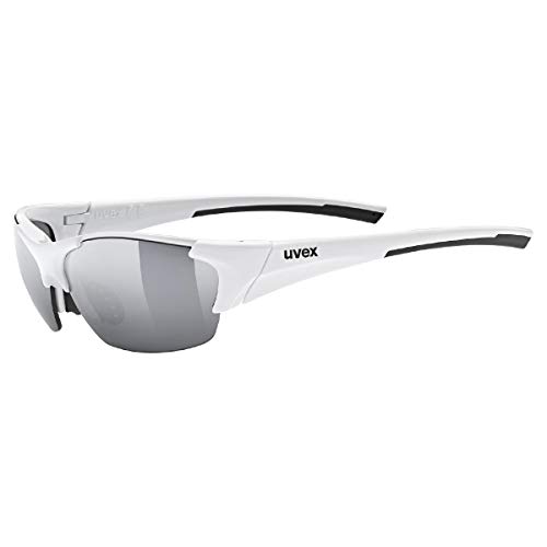 Uvex Unisex Blaze III Sportbrille, One Size, white black