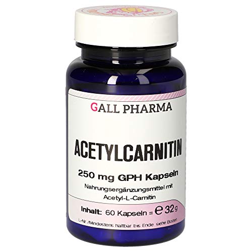 Gall Pharma Acetylcarnitin 250 mg GPH Kapseln, 1er Pack (1 x 60 Stück)