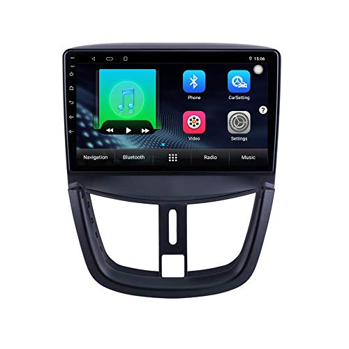 XISEDO 9 Zoll Android 10.0 Autoradio In-Dash Car Radio RAM 2G ROM 32G Auto Navigation Car Radio für Peugeot 207 207CC 2007-2013 Unterstützt Lenkradkontrolle, WiFi, Bluetooth