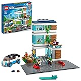 LEGO 60291 City Modernes Familienhaus, Puppenhaus mit Straßenplatten und 4 Minifiguren, kreatives Kinderspielzeug für Jungen und Mädchen ab 5 Jahren
