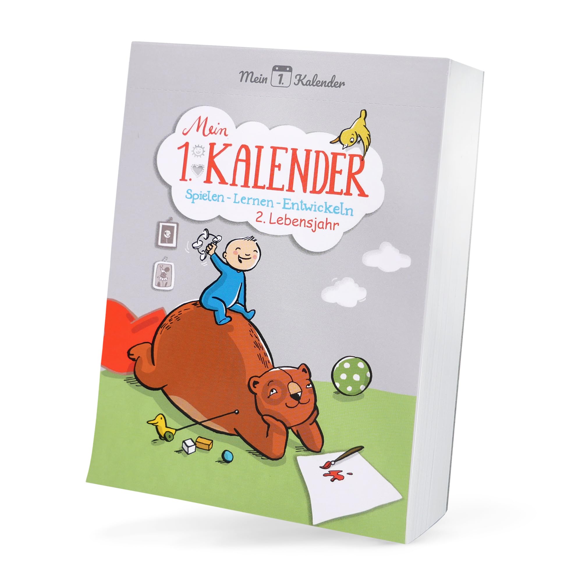 Mein 1. Kalender - Babys zweites Jahr, Wickeltisch-Kalender, mit 365 exklusiven Ratschlägen - passend zur Entwicklung, mit Liebe von Experten in Deutschland entwickelt und produziert