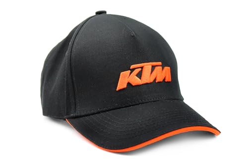 KTM Basecap Kappe Schwarz - Orange mit Logo Uni Größe ( K-6583303 )