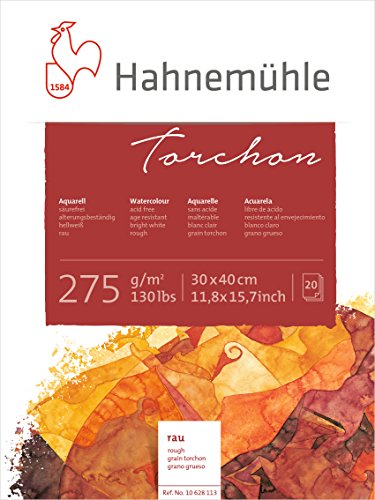 Aquarellblock Torchon 275g/m², 30x40cm, 20Blatt