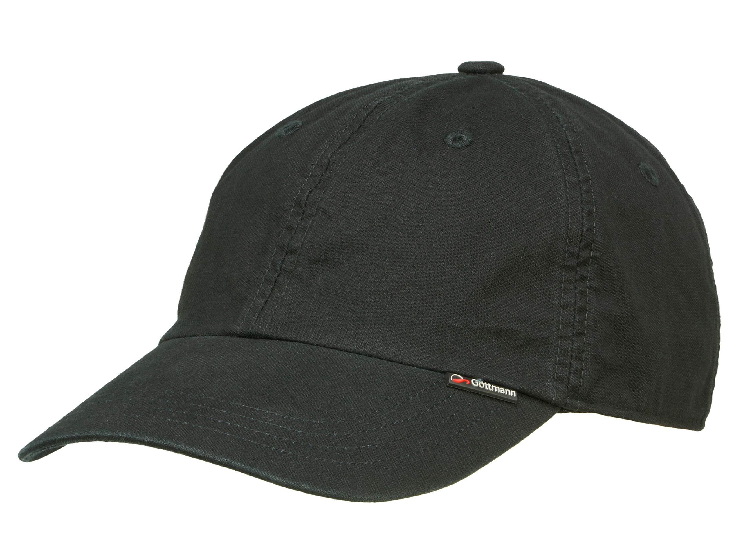 Göttmann Palma Baseballcap mit UV-Schutz aus Baumwolle - Schwarz (19) - 59 cm