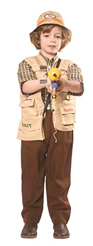 Dress Up America 495-T2 Jungen Fischerkostüm, Mehrfarbig, Größe 1-2 Jahre (Taille: 61-66, Höhe: 84-91 cm)