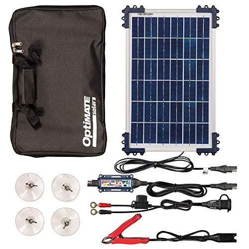 Optimate Solar Duo 10W Travel Kit, TM522-D1TK, 6-stufiges gekapseltes batterieschonendes 12V /12,8V 0.83A Solarlade- & -wartungsgerät
