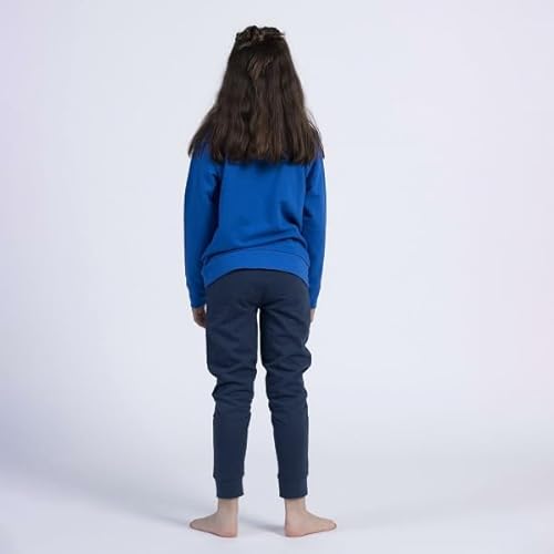 Sonic Trainingsanzug für Kinder - 2-teiliges Set - Größe 12 Jahre - Aus Baumwolle und Polyester - Farbe Blau - Jogginganzug Inklusive Langarm T-Shirt - Original Produkt in Spanien Designed