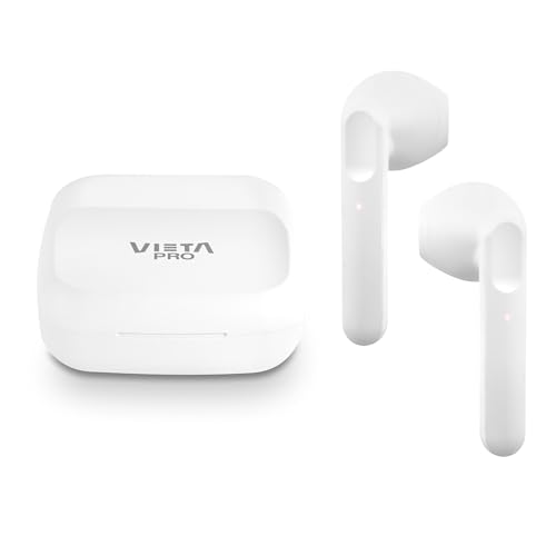 Vieta Pro - Track 2 Kopfhörer mit Bluetooth 5.0, True Wireless, Mikrofon, Touch Control, Akkulaufzeit 20h, weiß, Normal
