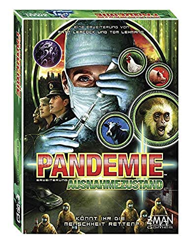Asmodee ZMAN ZMND0018 Pandemie - Ausnahmezustand - Erweiterung, Kenner-Spiel, Deutsch