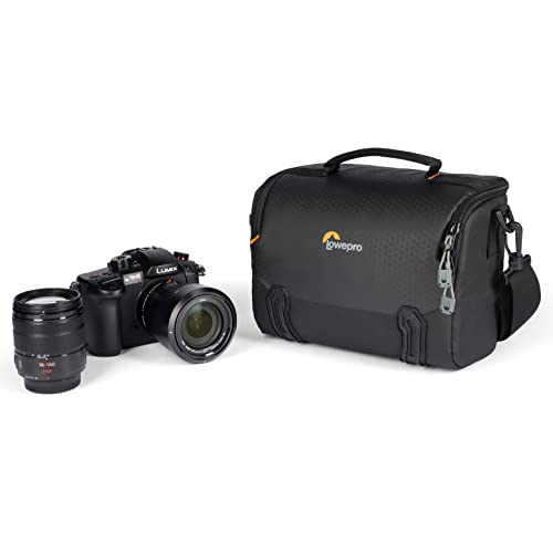 Lowepro Adventura Sh 160 III, Camera Shoulder Bag with Adjustable/Removable Shoulder Strap, Bag for Mirrorless Camera, Compatible with Sony Alpha 7 Series, Black