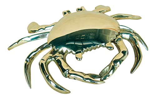 Aschenbecher - Krabbe Messing - perfekt für die maritime Dekoration