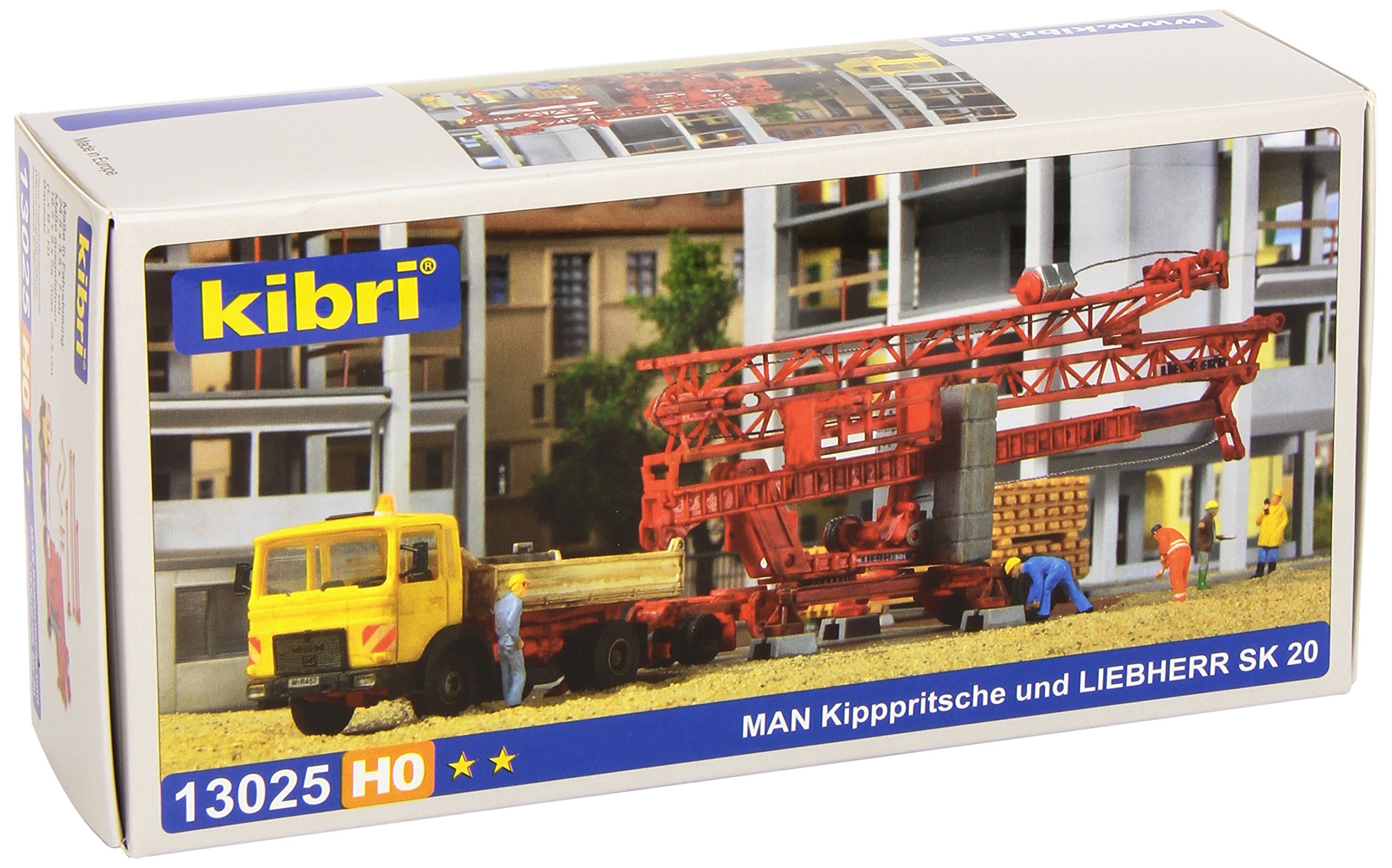 Kibri 13025 - H0 MAN Kipppritsche und Liebherr SK 20
