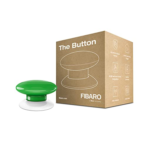 Fibaro the button, grün panic button, szenen- und multicontroller, z-wave plus.