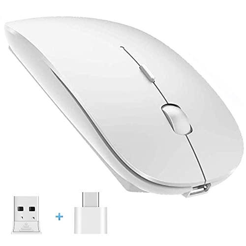 Schlanke, kabellose Maus, 2,4 G, leise, Laptop-Maus mit Nano-Empfänger, ergonomische kabellose Maus für Laptop, Anschluss