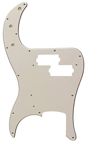 Guitar Parts For Fender '62 Precision P Bass Style Gitarre Pickguard 3-lagig, weiß