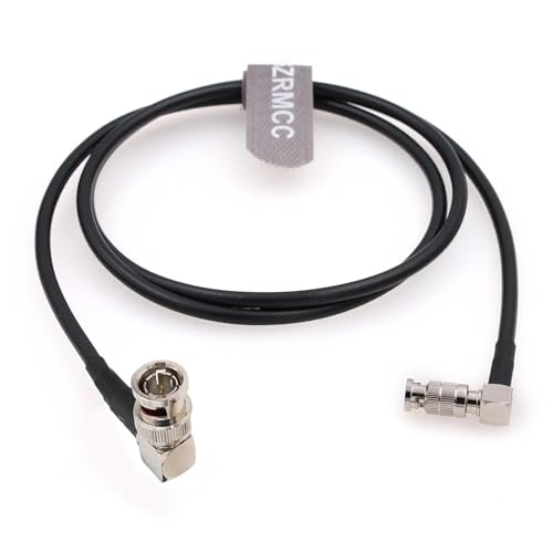 SZRMCC 12G SDI BNC Kabel UHD 4K Rechtwinklig Micro BNC auf BNC Stecker 75 Ohm High Density Video Koaxialkabel für Blackmagic Video Assist 5" Monitor (30cm)