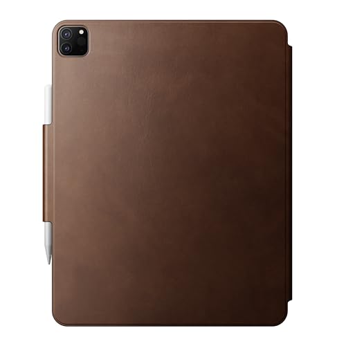 NOMAD Modern Leather Folio Plus iPad Pro 12.9"(6th Gen) Brown