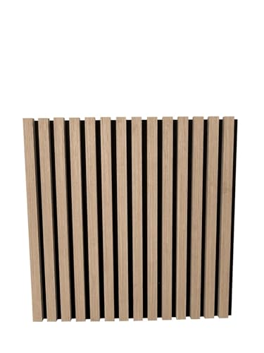 3 x Endorphin® Akustikpaneele Holz in 58x58x2,1cm | 5 Farben | Wandpaneele Echtholzfurnier mit Filz | Holzpaneele Wandverkleidung zum Kleben oder Anschrauben | Einfache Montage (Eiche weiß)